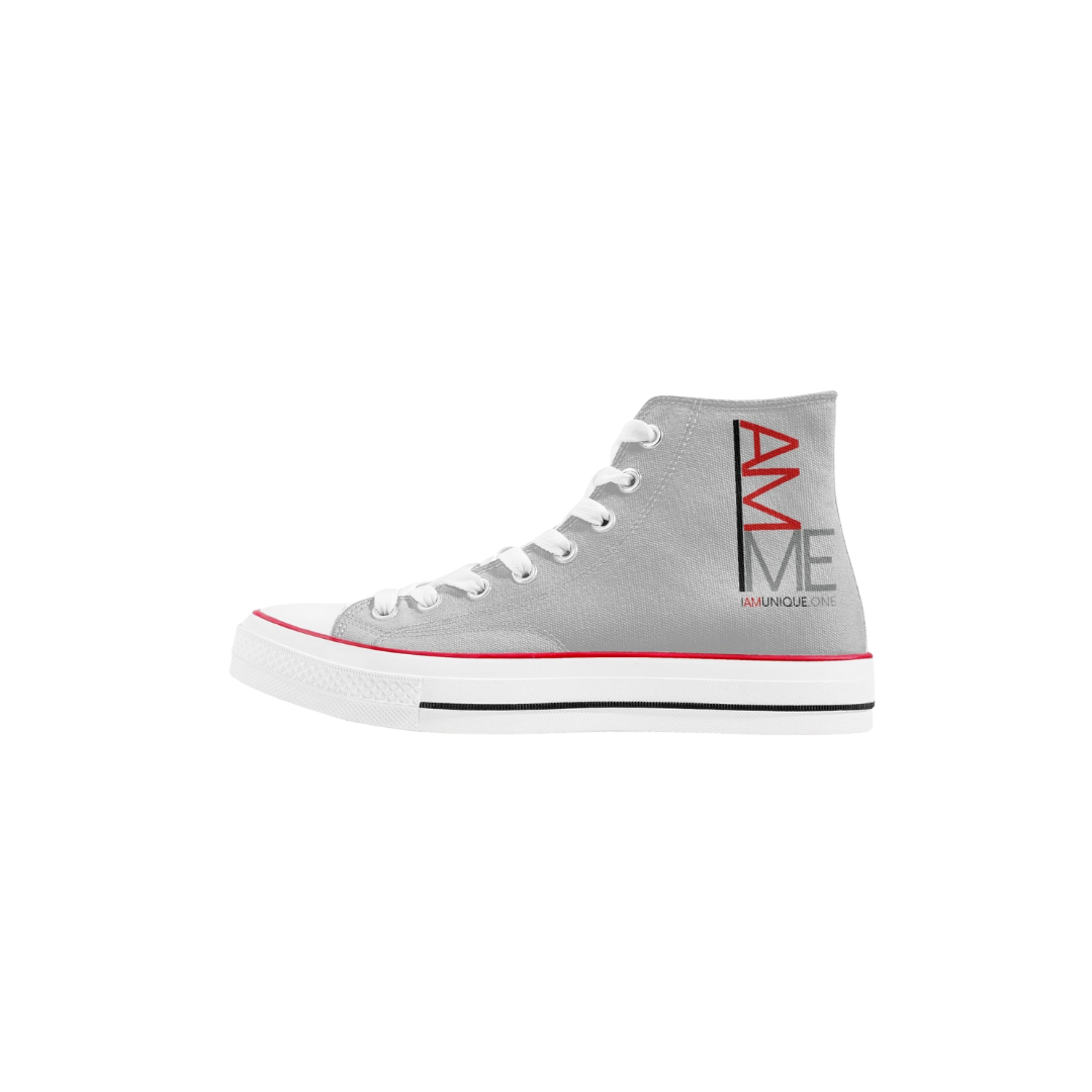 New High-Top Canvas Shoes - White