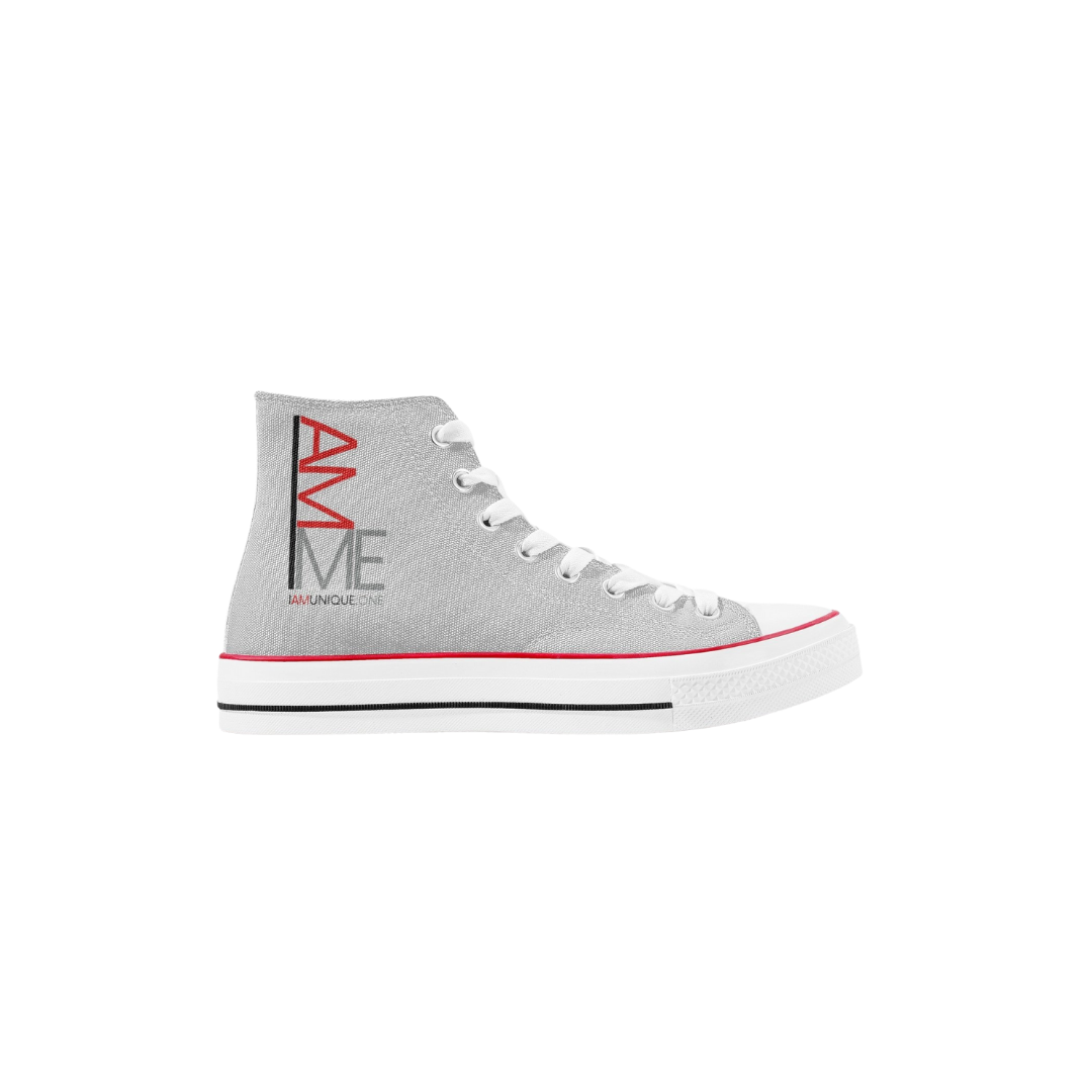 New High-Top Canvas Shoes - White